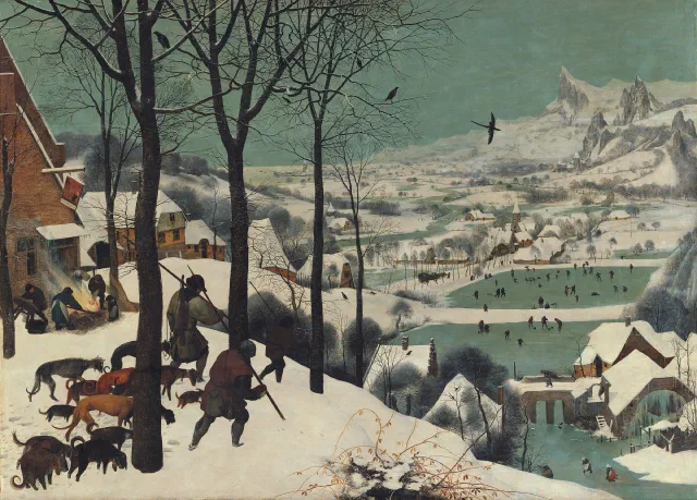 “Chasseurs dans la neige”, 1565, Pieter Bruegel