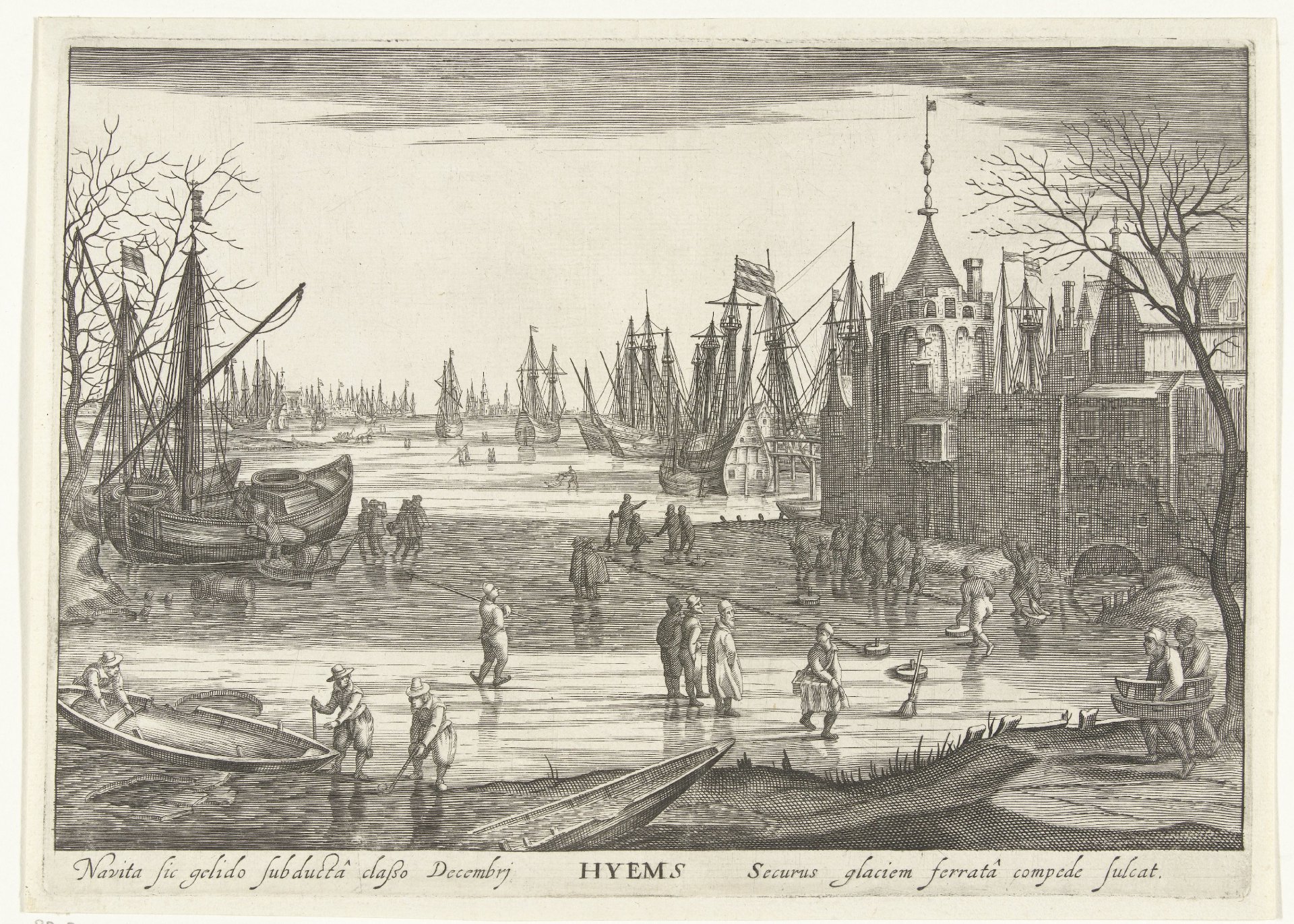 Hyems, gravure de Robert de Baudous
